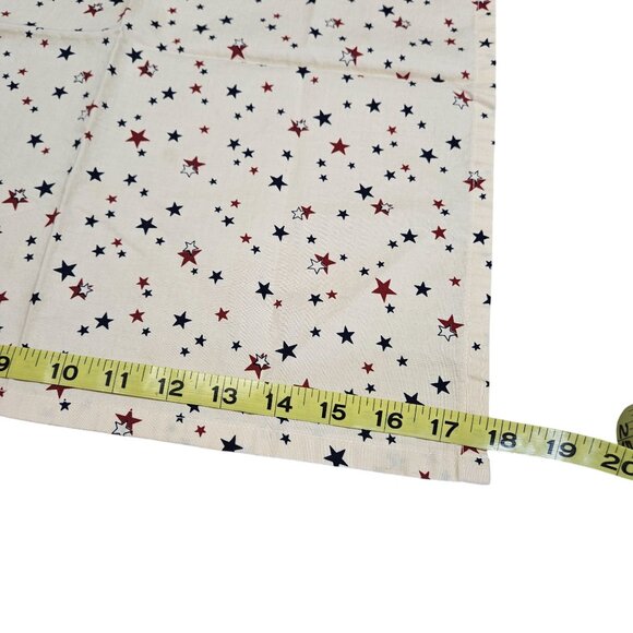Set Of 4 Red White & Blue Star Napkins Reusable‎ Washable Table Linens Patriotic - Picture 2 of 3